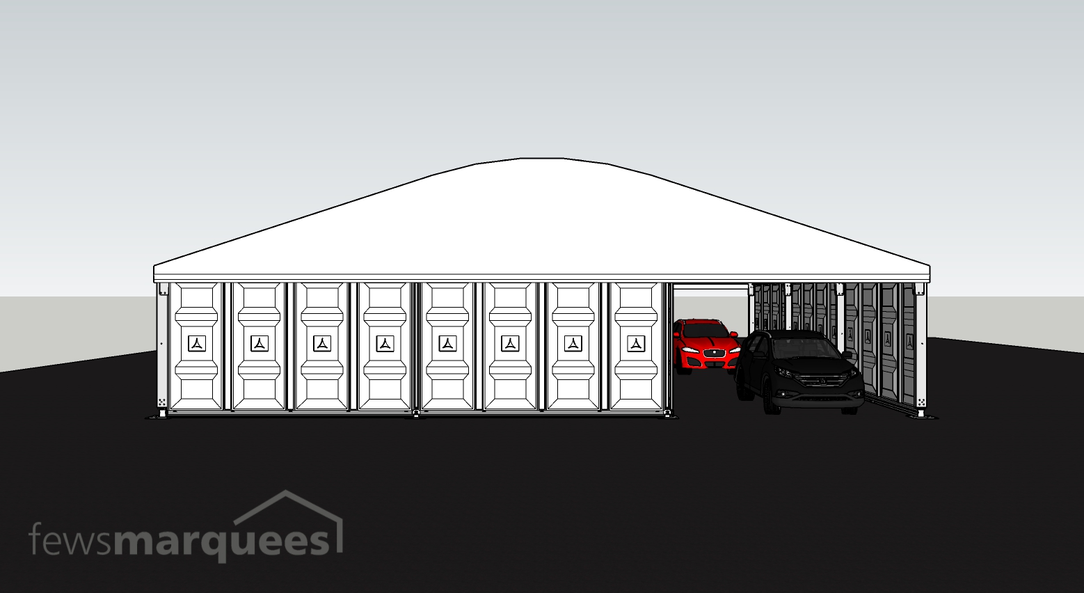Temporary Drive Through Canopy