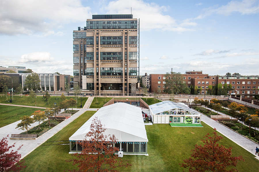 Premium marquee structure at the university of Birmingham