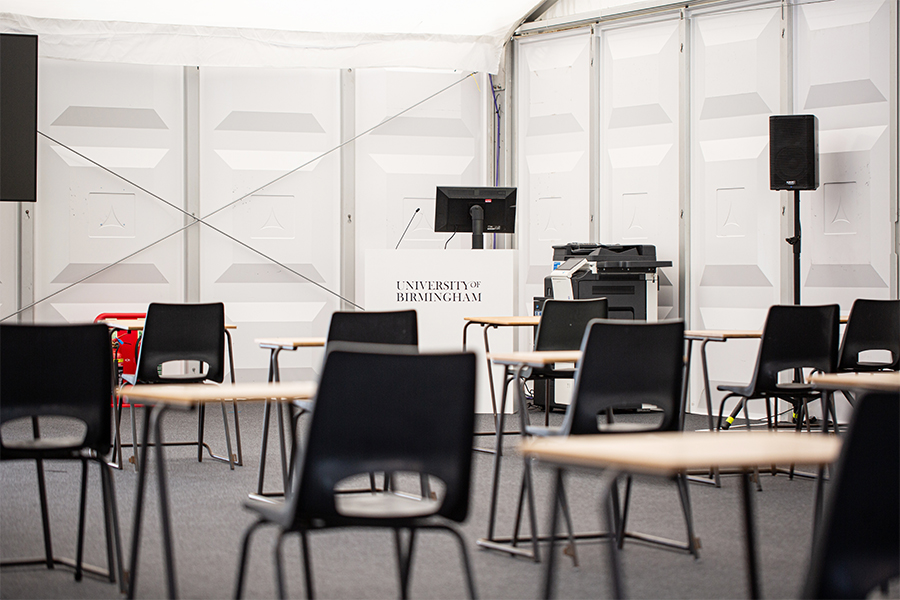 Birmingham University Temporary Classroom and Lecture space with ABS walling