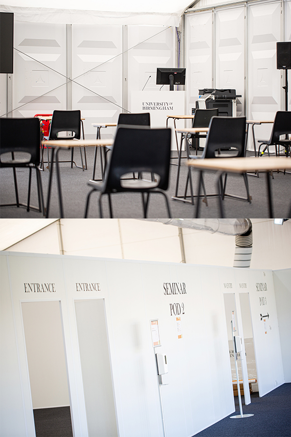 Birmingham University Temporary Classroom and Lecture space