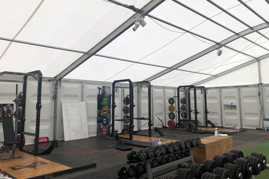 Ospreys Temporary Gymnasium