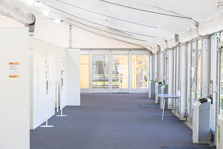 medical centre marquee