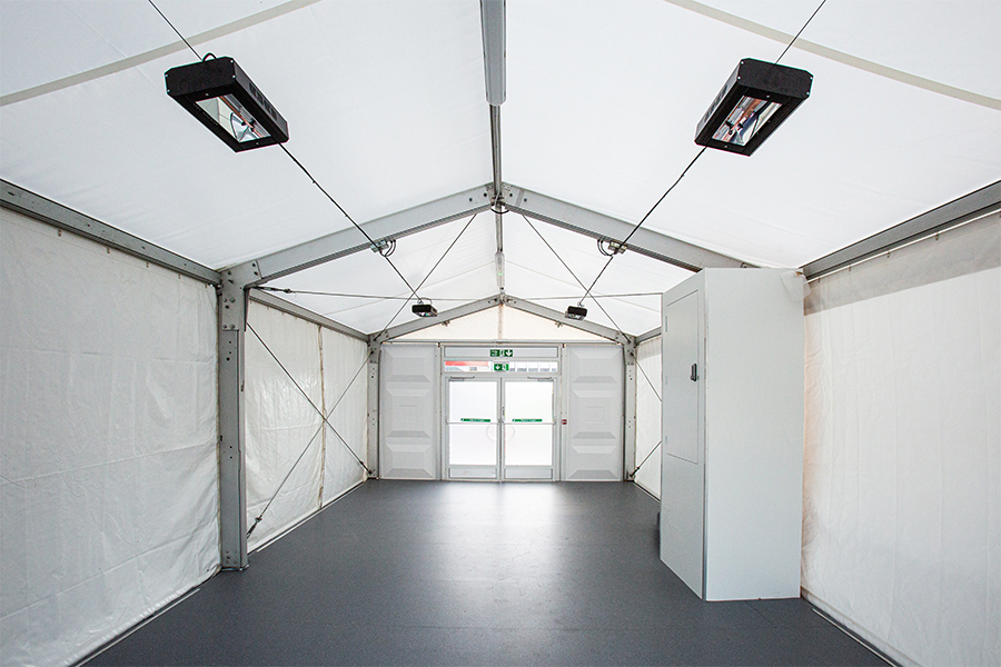 Emergency A&E Marquee Interior of emergency structure