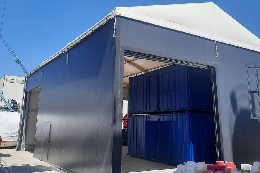 Temporary Insulated Storage Building